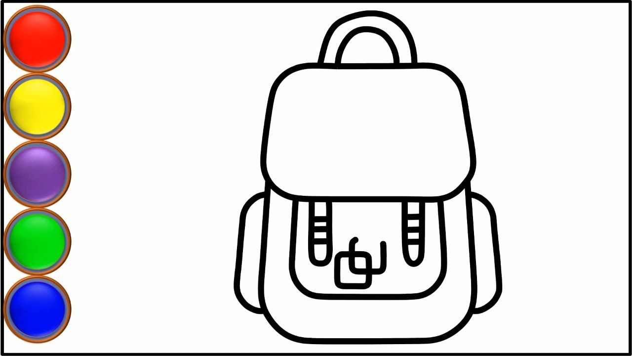 School Bag Drawing at PaintingValley.com | Explore collection of School