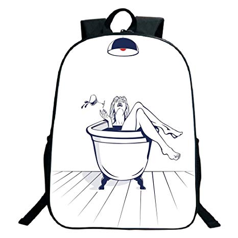 466x466 Print Black School Bag,backpackswine,young Beautiful - School Bag Drawing