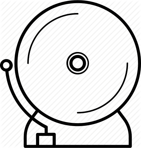 486x512 alarm, bells, lunch time, play time, school, schoolbell, term time - School Bell Drawing