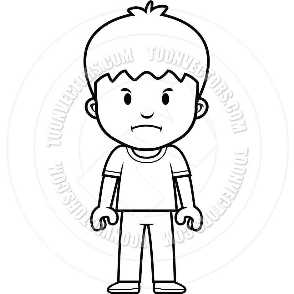 940x940 Line Drawing Boy - School Boy Drawing