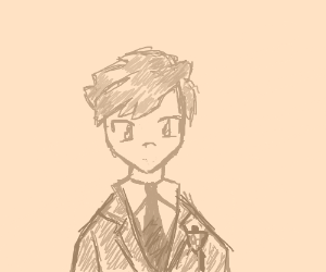 300x250 Anime School Boy - School Boy Drawing