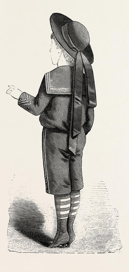 428x900 Boy Of Four Back, Fashion Drawing - School Boy Drawing