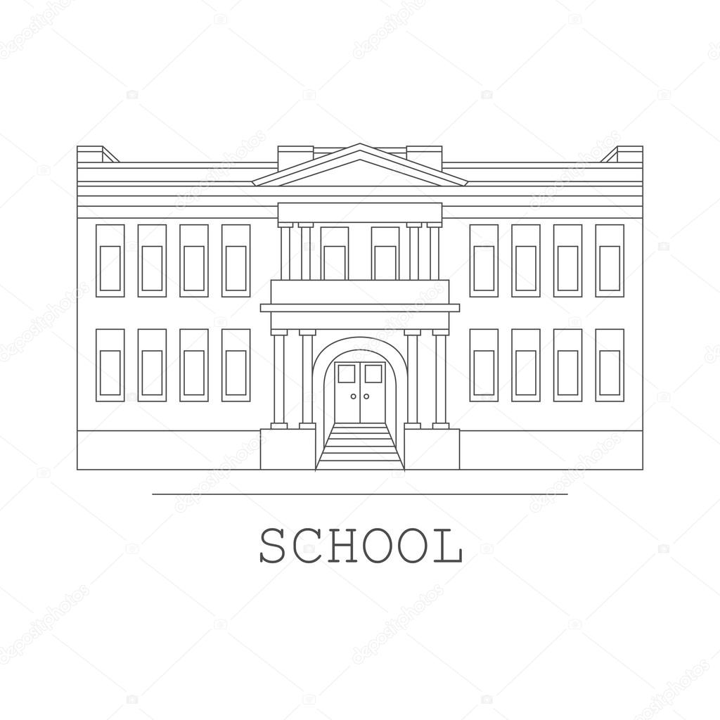 Эскиз здания школы