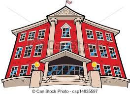 264x191 School Building Drawing - School Building Drawing