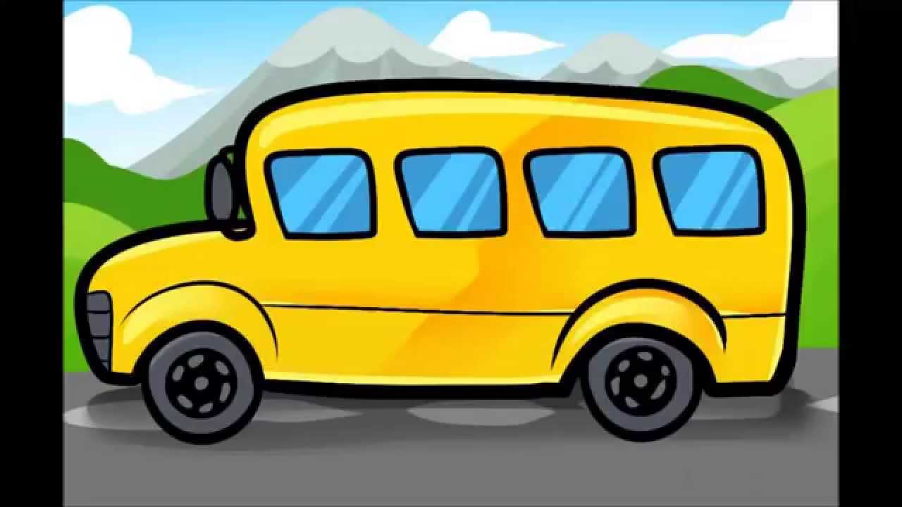 1280x720 how to draw a school bus step - School Bus Drawing