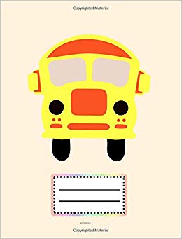 260x341 notebook yellow school bus drawing with eyes, composition wide - School Bus Drawing