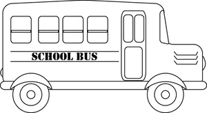 300x165 school bus clipart image - School Bus Drawing