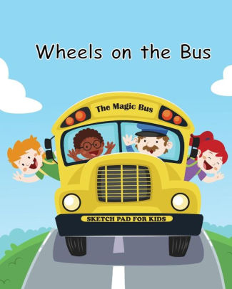 325x406 wheels on the bus sketch pad for kids large blank drawing pad - School Bus Drawing For Kids
