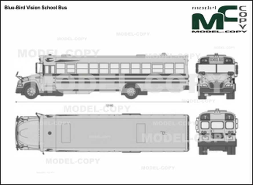 886x649 blue bird vision school bus - School Bus Drawing Pictures