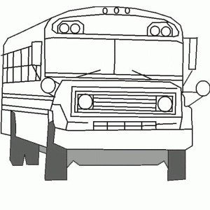 300x300 Best Photos Of Simple School Bus Drawing - School Bus Line Drawing