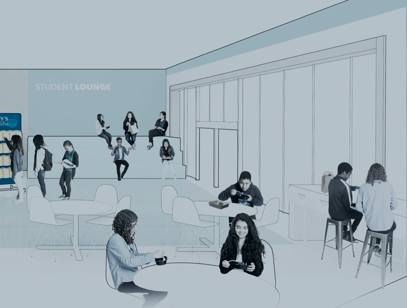 818x619 a cafeteria designed for me ideo reinvents the school food system - School Cafeteria Drawing