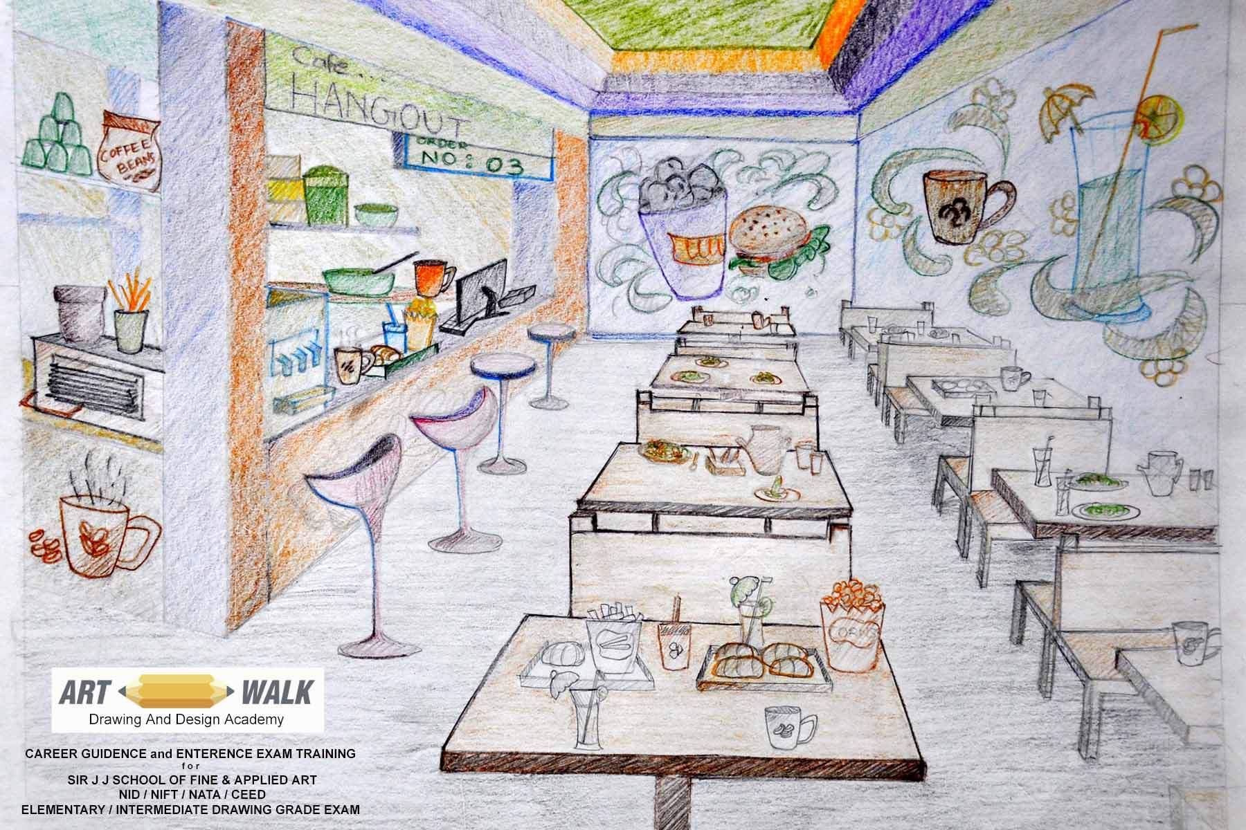 School Cafeteria Drawing at Explore collection of