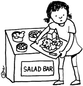 265x276 breakfast lunch menus - School Cafeteria Drawing