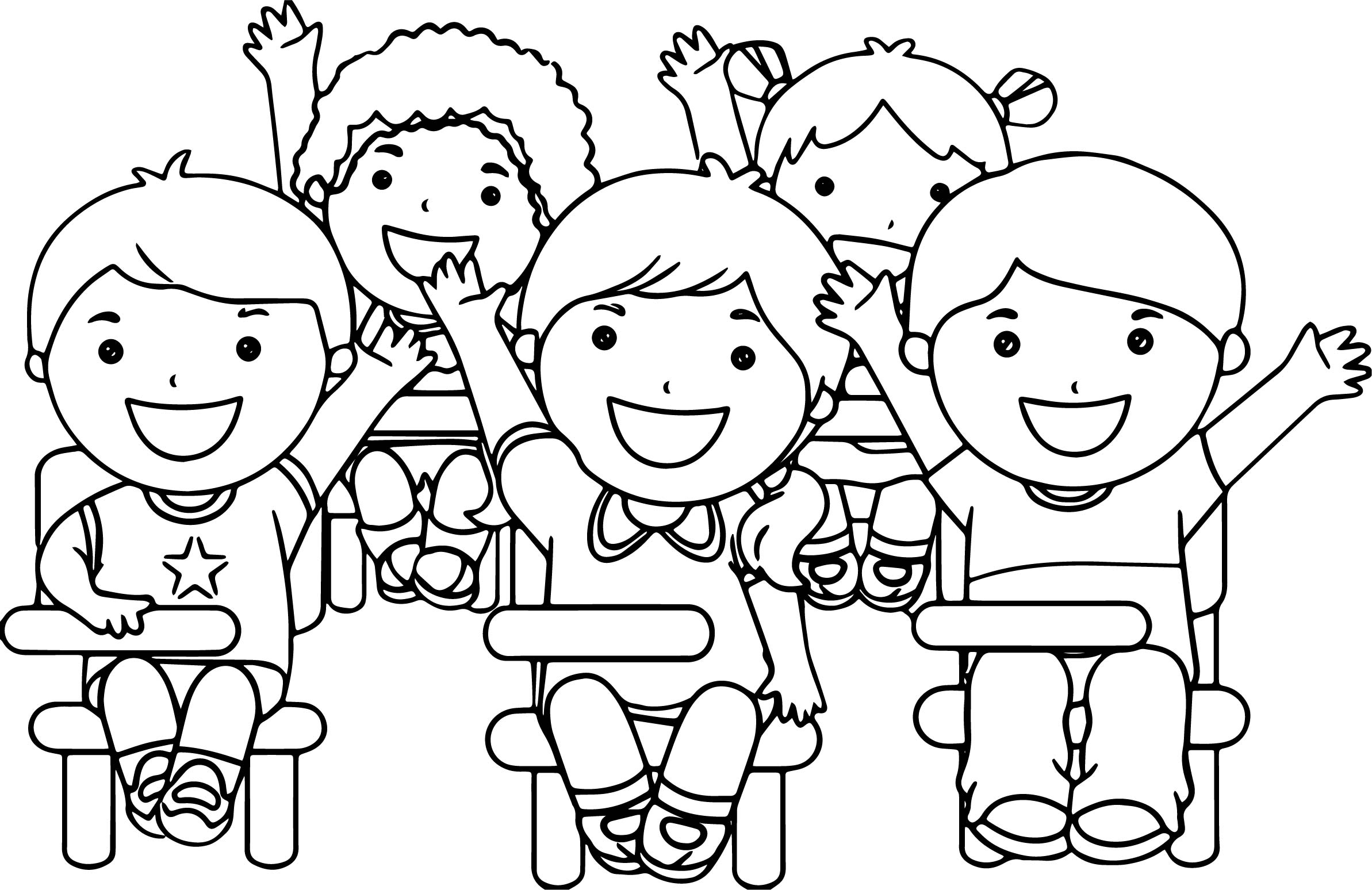 2386x1548 coloring pages for children science middle school free draw - School Children Drawing