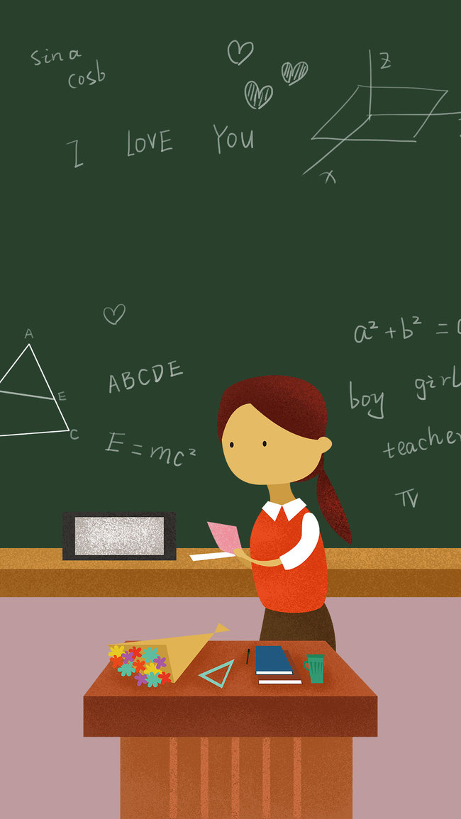 650x1155 Blackboard Diagram Drawing School Background, Classroom, Student - School Classroom Drawing