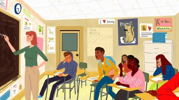 600x337 A New School Year Brings Renewed Focus On Attendance Classical Mpr - School Classroom Drawing