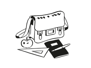 382x284 school days - School Days Drawing