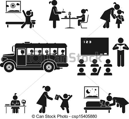 450x414 school days illustrations and clipart school days royalty - School Days Drawing