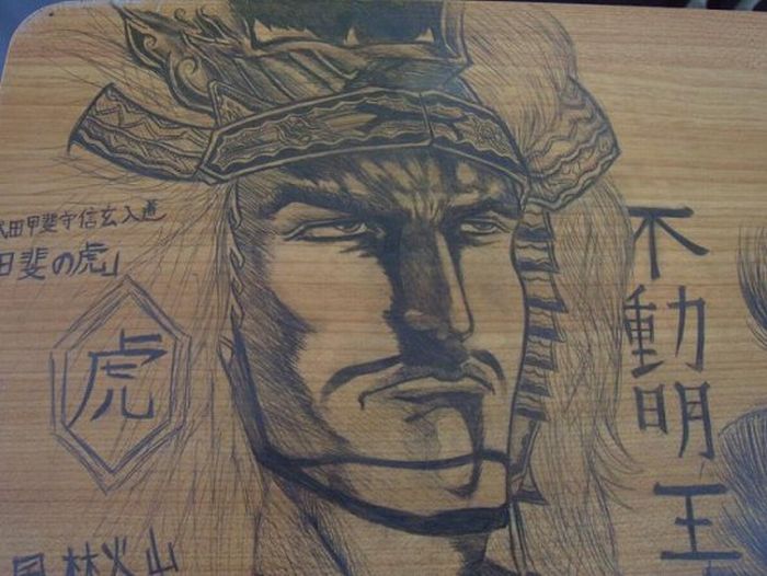 700x526 Drawings On School Desks - School Desk Drawing