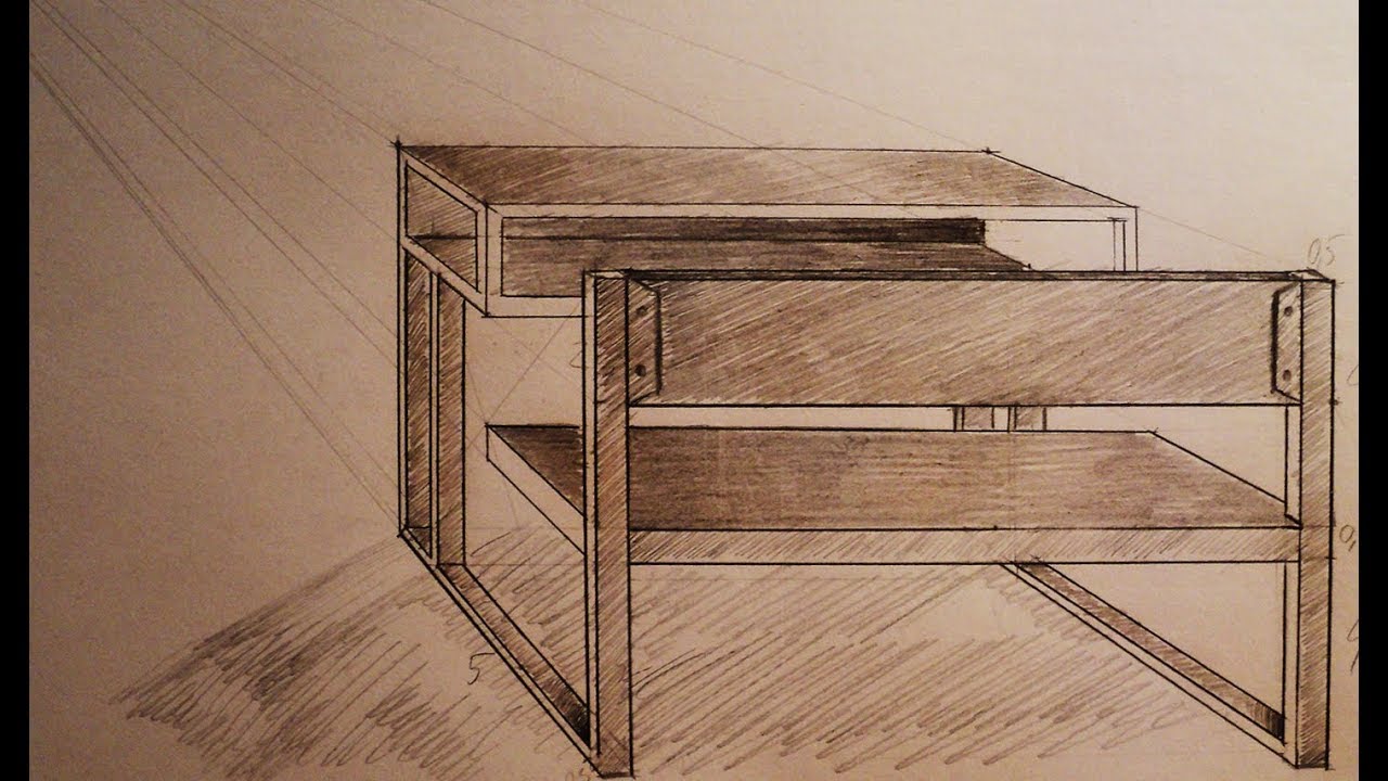1280x720 How To Draw - School Desk Drawing