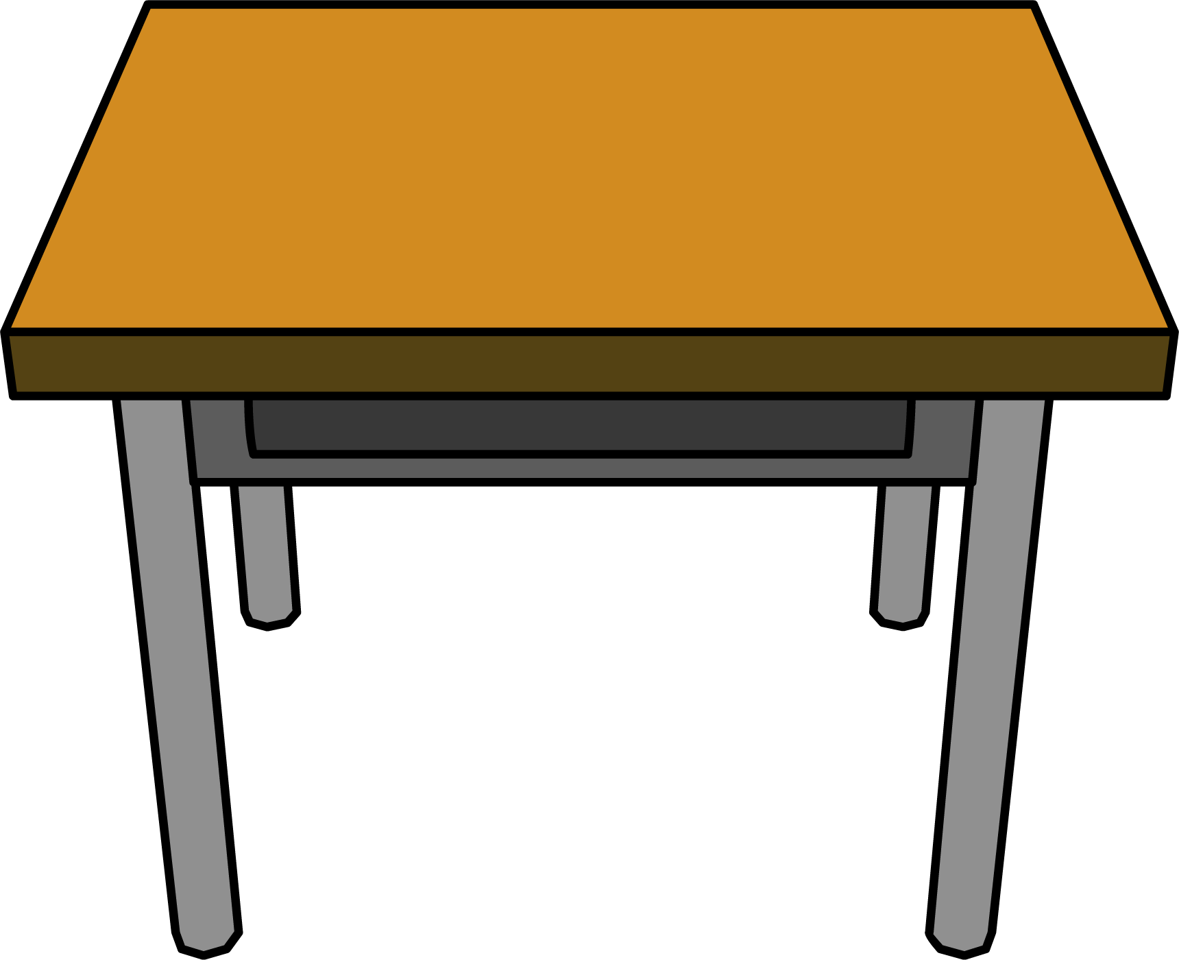 1720x1400 desk drawing transparent png - School Desk Drawing