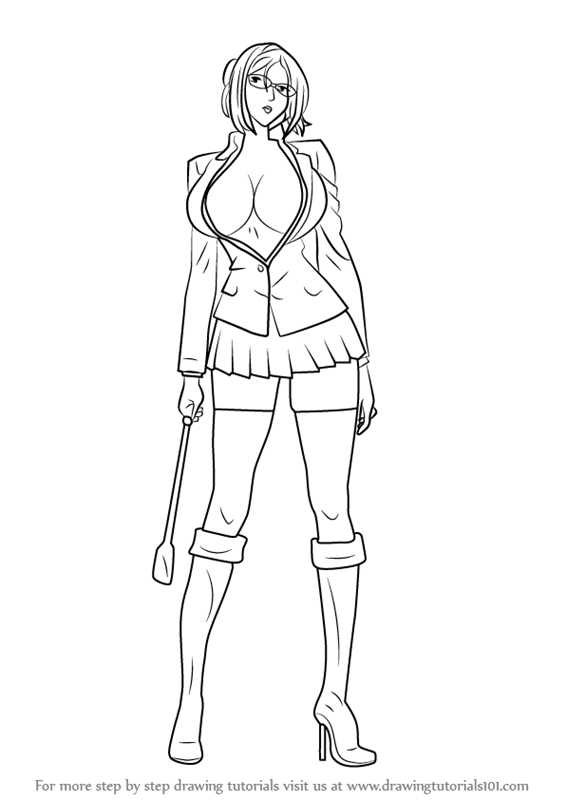 566x800 Learn How To Draw Meiko Shiraki From Prison School - School Drawing