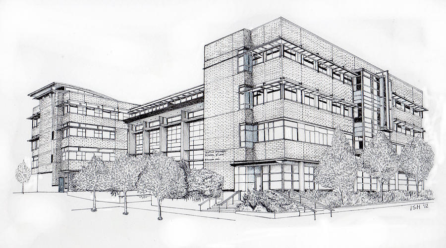 900x502 seattle university law school drawing - School Drawing