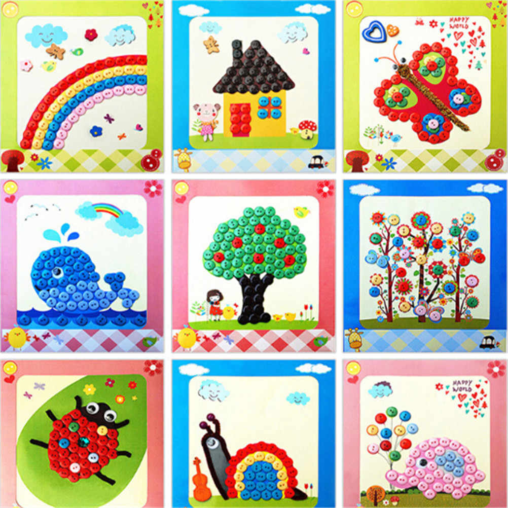 1002x1002 detail feedback questions about kids diy button stickers drawing - School Drawing For Kid