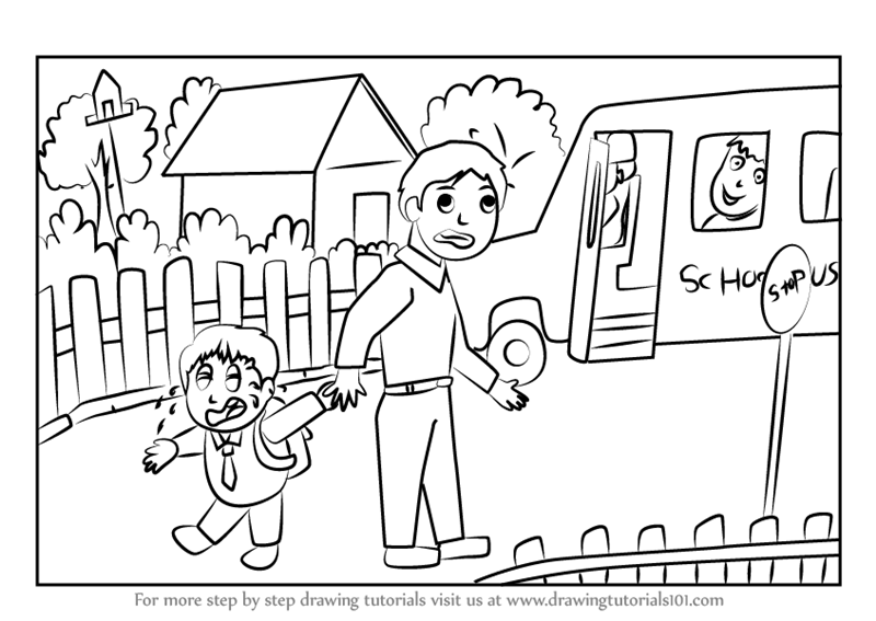 800x567 Step - School Drawing Images