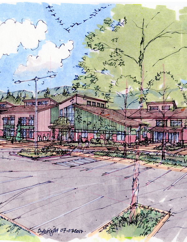 600x775 tehaleh heights elementary school - School Drawing Picture