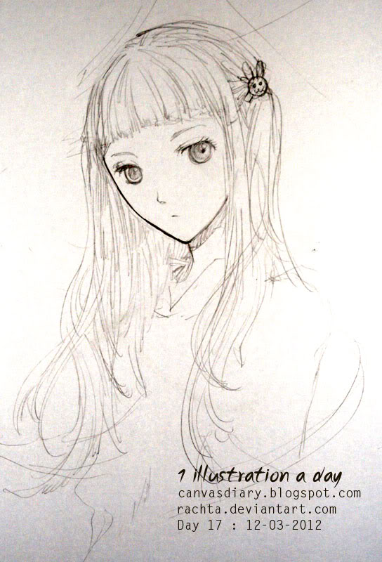 544x800 the canvas diary anime school girl drawing - School Girl Drawing