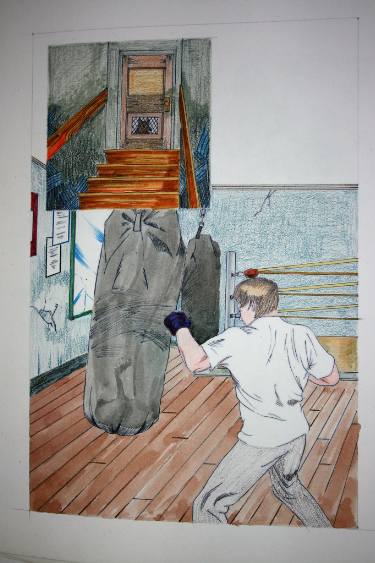 375x563 boxing gym drawing - School Gym Drawing