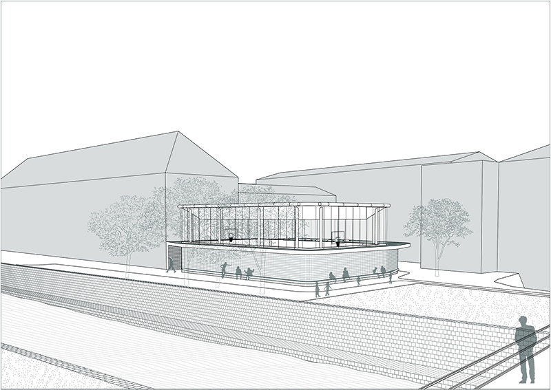 800x567 gym for a village school nurarchitektur - School Gym Drawing