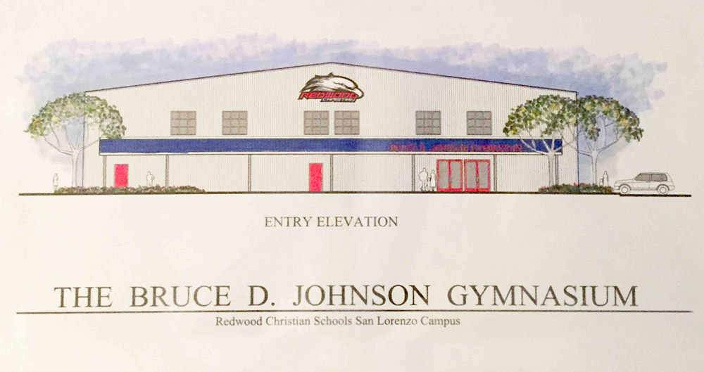 1000x529 Vision Redwood Christian Schools - School Gym Drawing