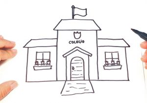 300x210 How To Draw A Schoolhouse Step - School House Drawing