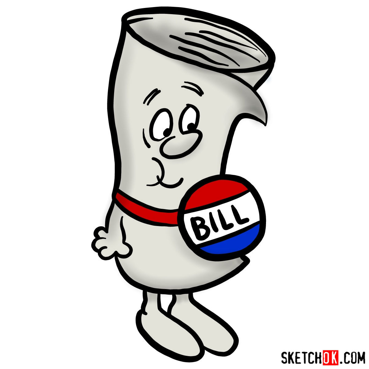 1200x1200 how to draw bill from school house rock - School House Drawing