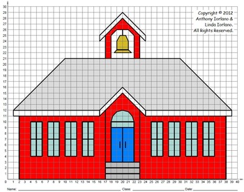 350x275 school house, day, day, coordinate graphing, coordinate - School House Drawing