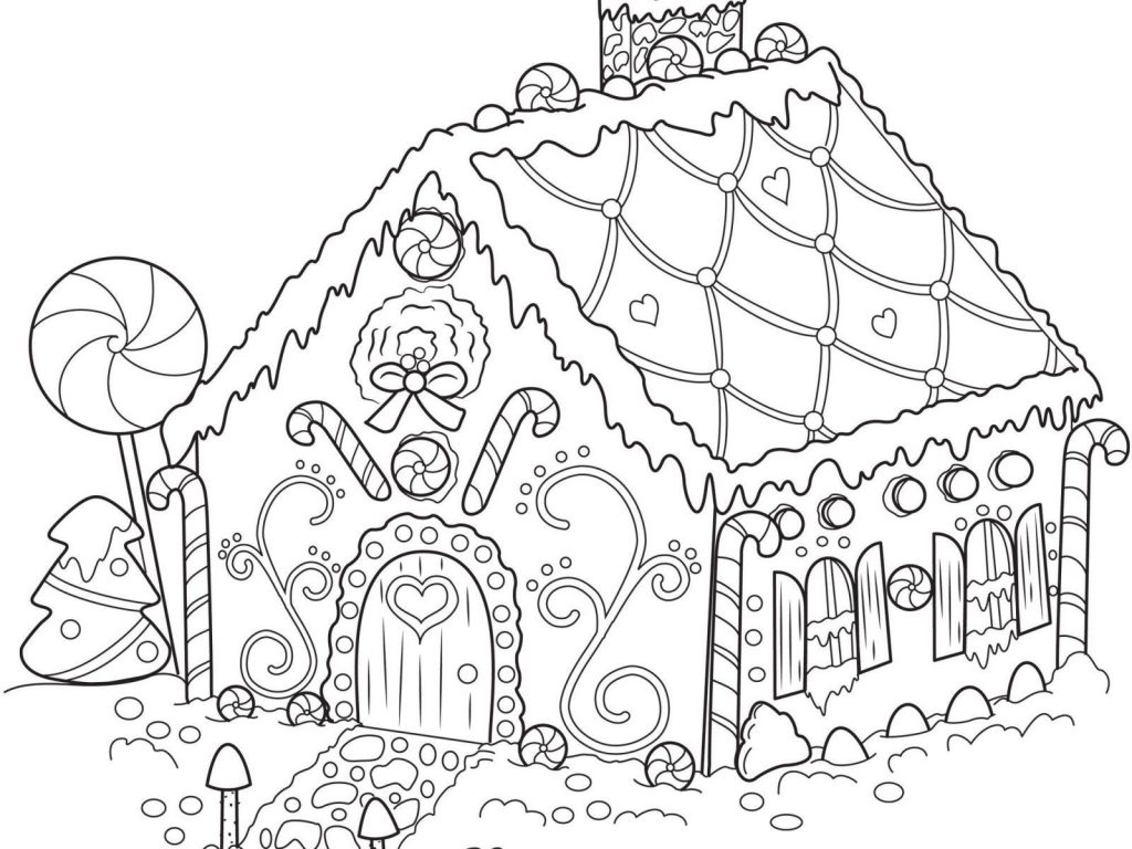 1024x768 Christmas House Coloring Pages New Coloring Pages Christmas Houses - School House Drawing