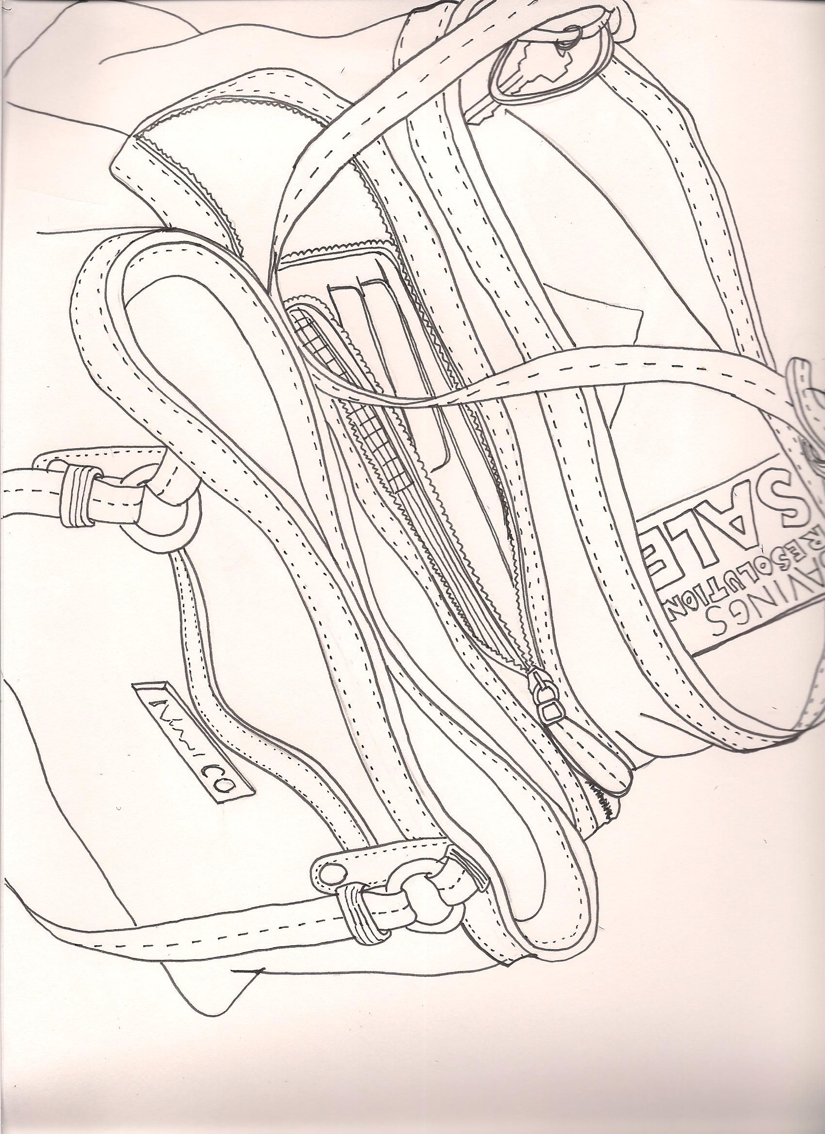 1700x2338 Contour Line Drawing - School Line Drawing