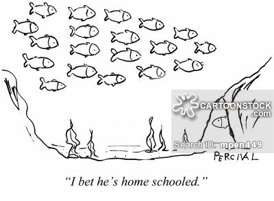 400x294 Fish School Cartoons And Comics - School Of Fish Drawing