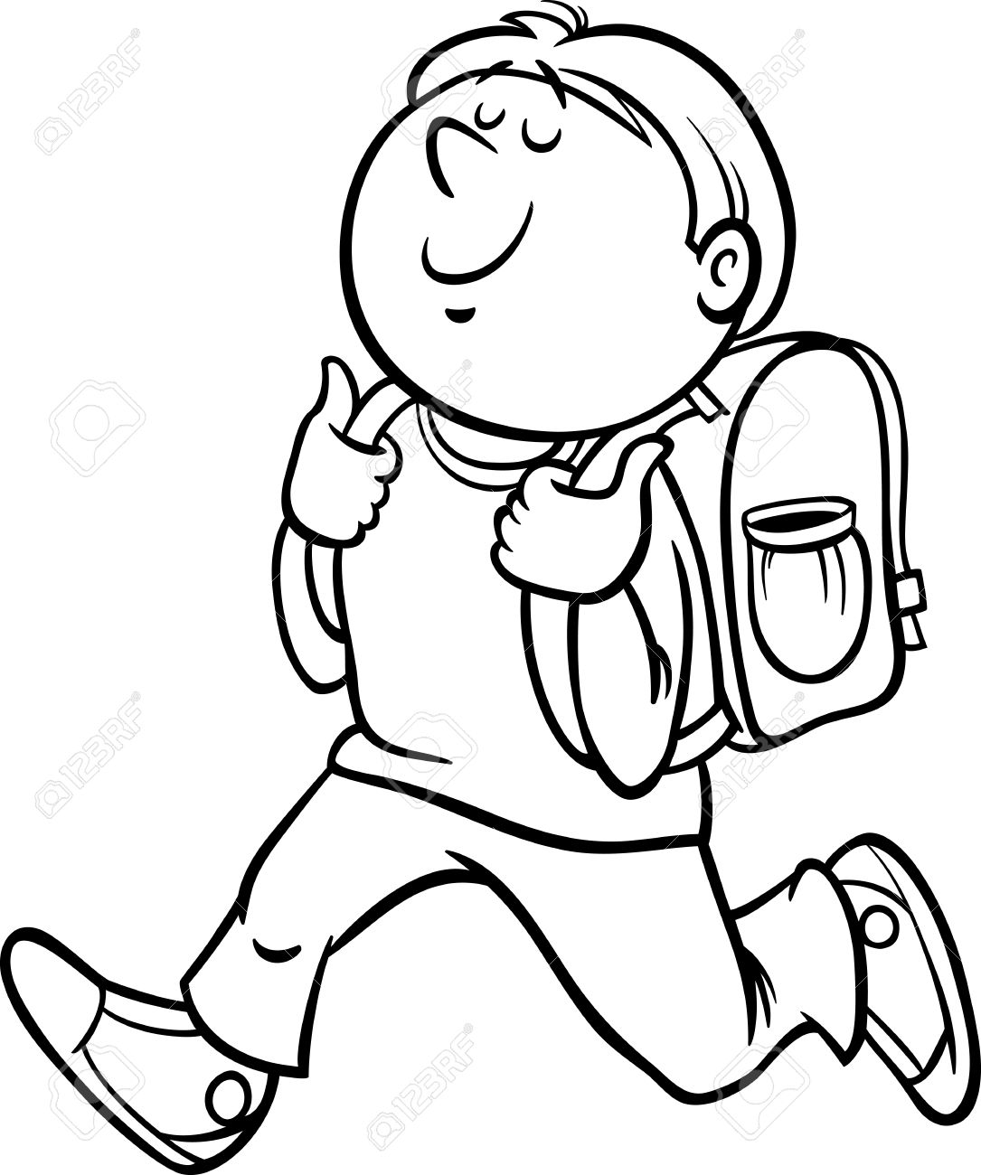 1085x1300 school student clipart black and white great free clipart - School Student Drawing