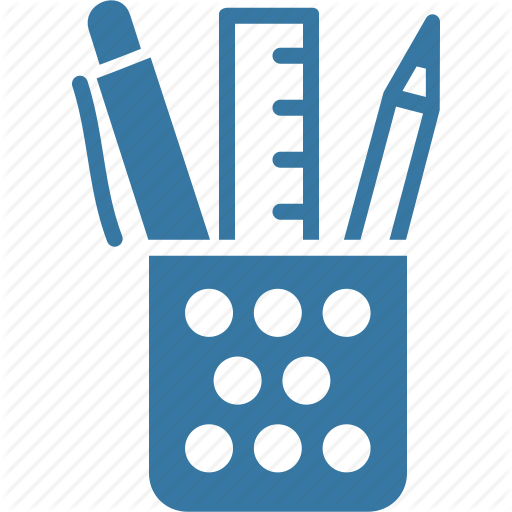 512x512 drawing, education, office, pen, pencil, ruler, school supplies icon - School Supplies Drawing