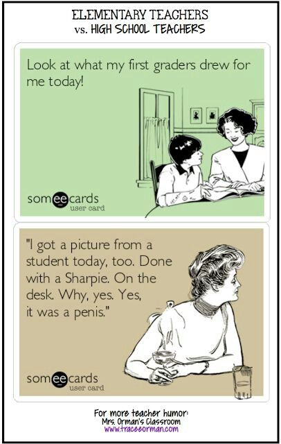 406x640 elementary school teachers vs high school teachers drawing i don - School Teacher Drawing