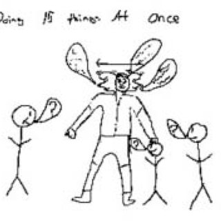 320x320 middle school student's drawing of a teacher directed classroom - School Teacher Drawing