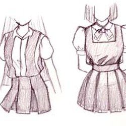 250x250 Drawing - School Uniform Drawing