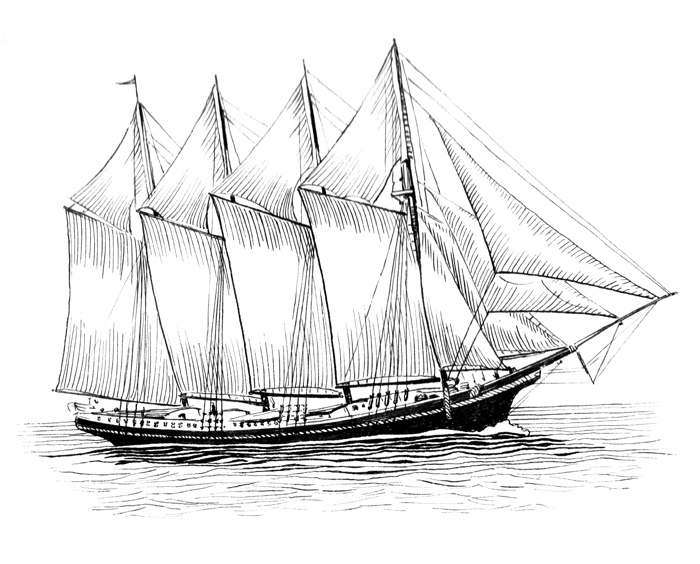2379x1915 Fileschooner - Schooner Drawing