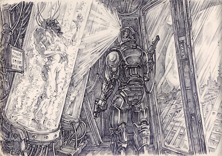 728x512 essentially sci fi - Sci Fi Drawings