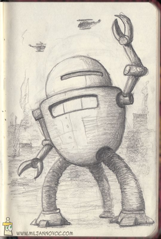 539x800 robot, drawing, pencil sci fi, science fiction, fantasy, creature - Sci Fi Drawings