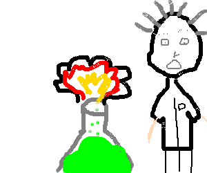 300x250 science experiment gone wrong drawing - Science Experiment Drawing