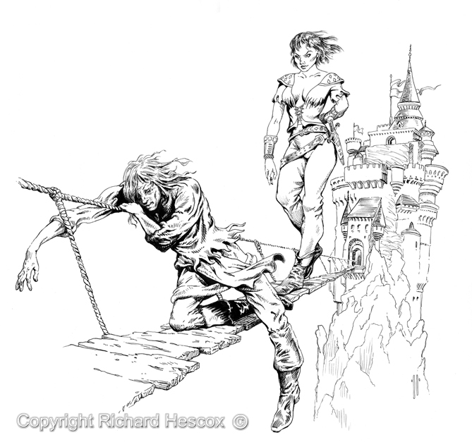 669x627 richard hescox original artwork science fiction and fantasy - Science Fiction Drawings